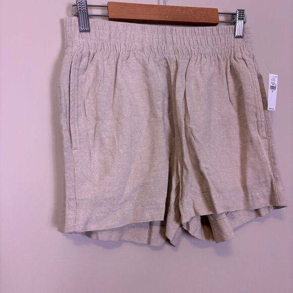 New Old Navy Tan Comfort Waistband Linen Pull On Shorts Women's XS - Picture 3 of 6